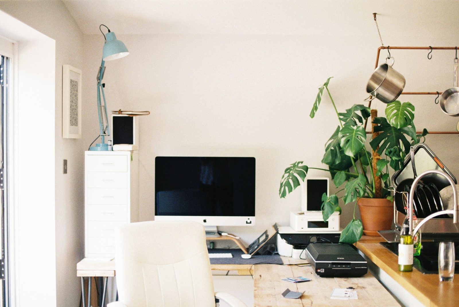 balancing professional work and wellness in a practitioner’s workspace.