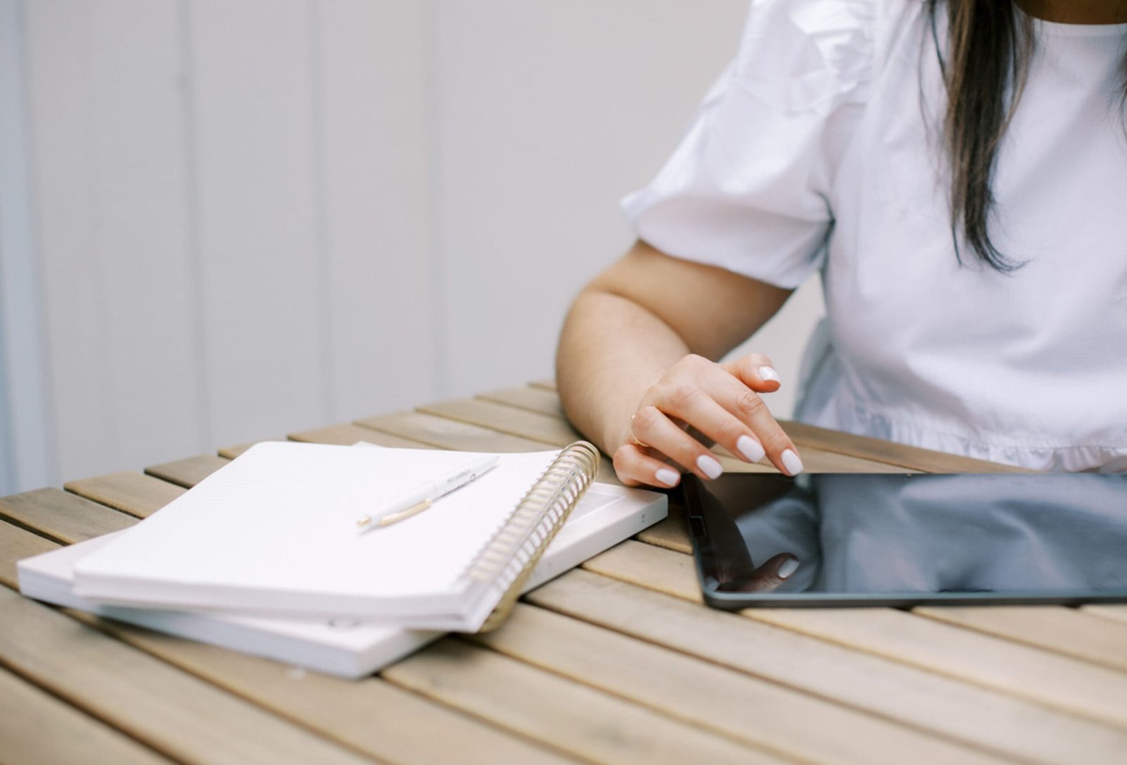 A physical therapist’s workspace used for virtual consultations in a functional medicine enhanced practice.